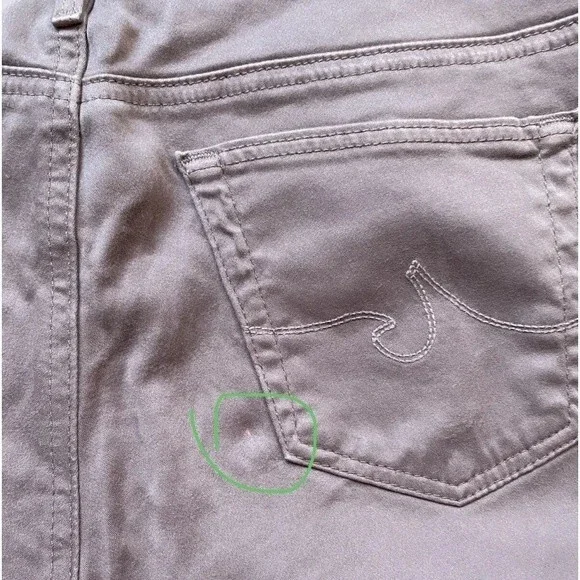 AG Adriano Goldschmied The Stilt  Cigarette Leg Skinny Pants Dusty Purple - Picture 11 of 16